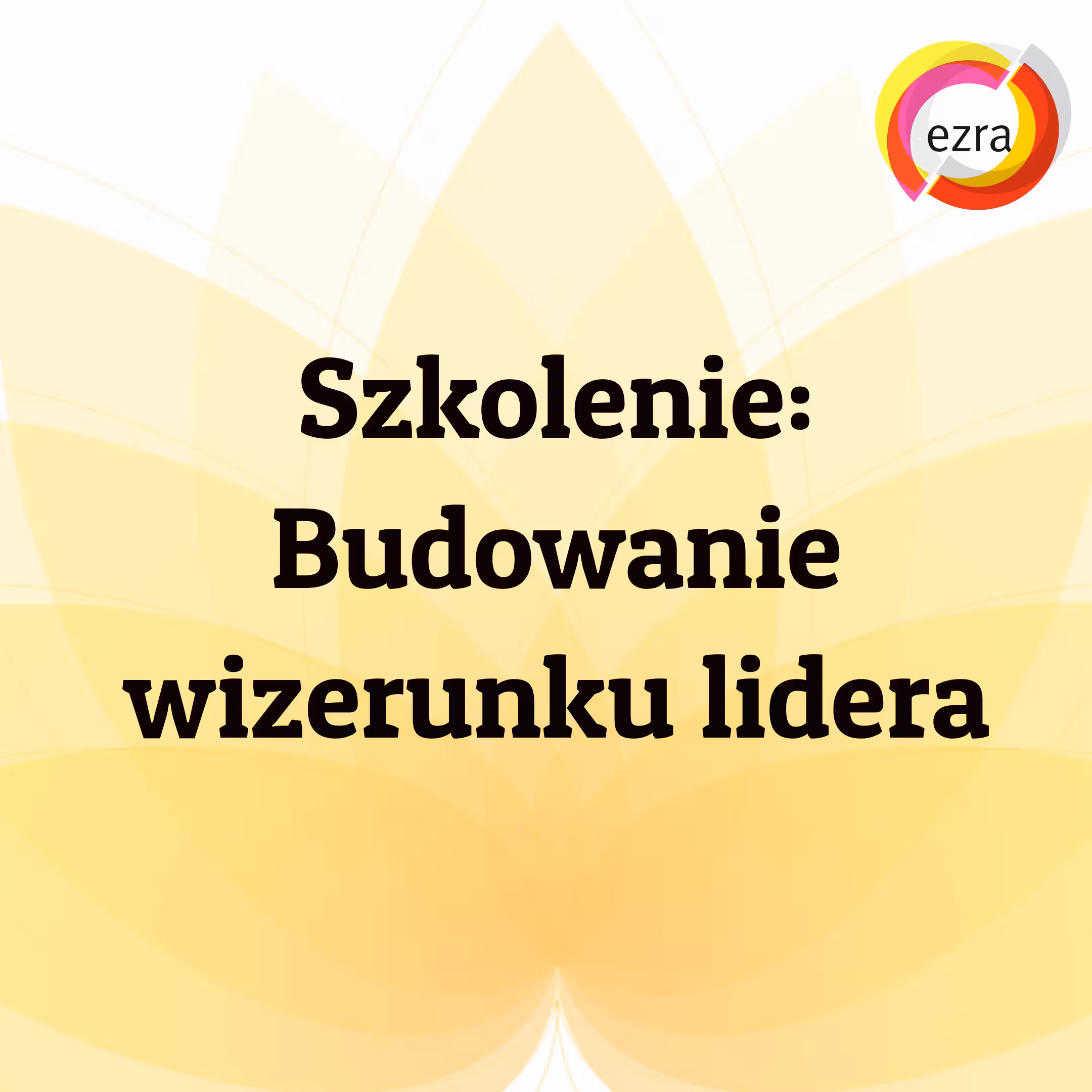 Baner produktu o nazwie Szkolenie Budowanie wizerunku lidera
