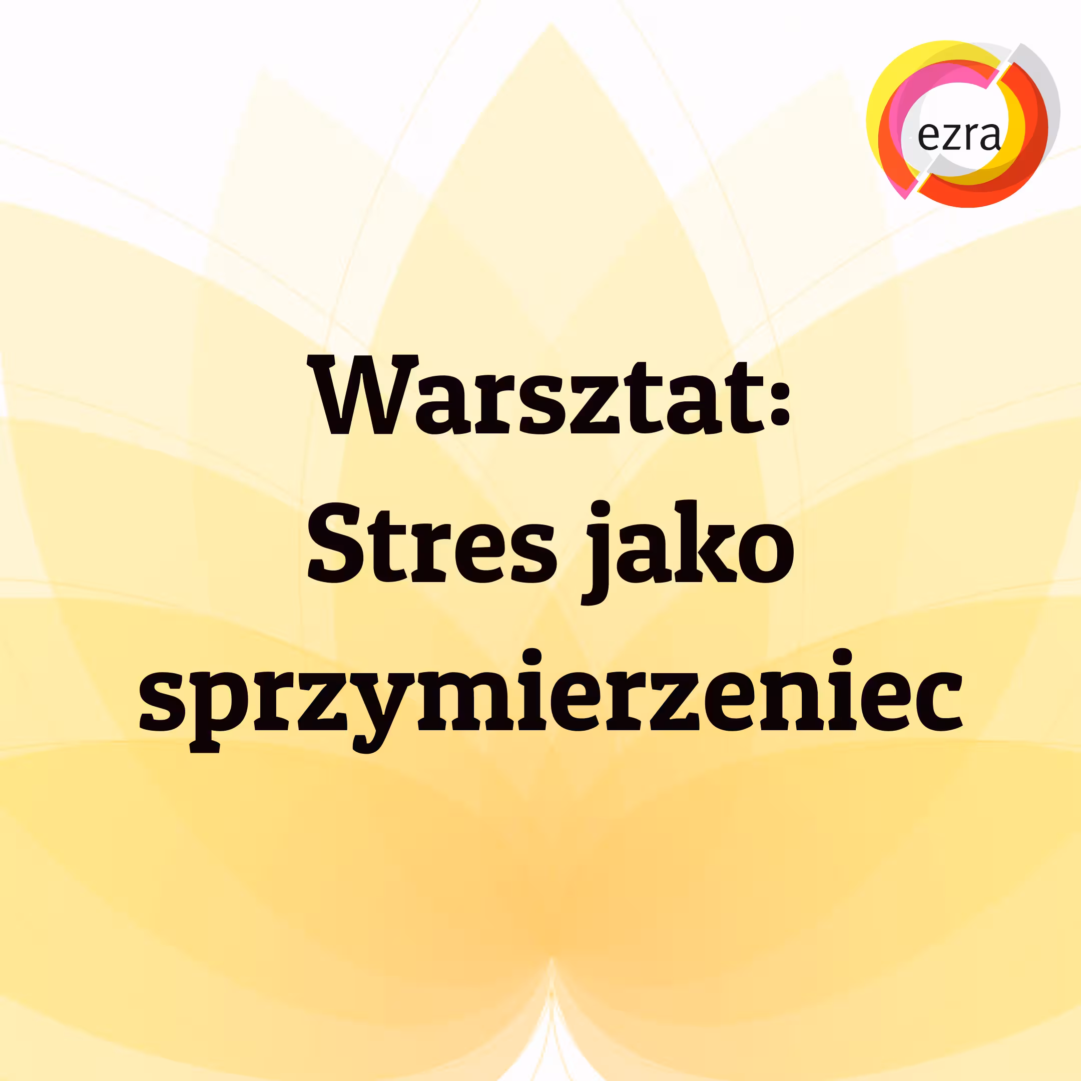Baner produktu o nazwie "Warsztat Stres jako sprzymierzeniec"
